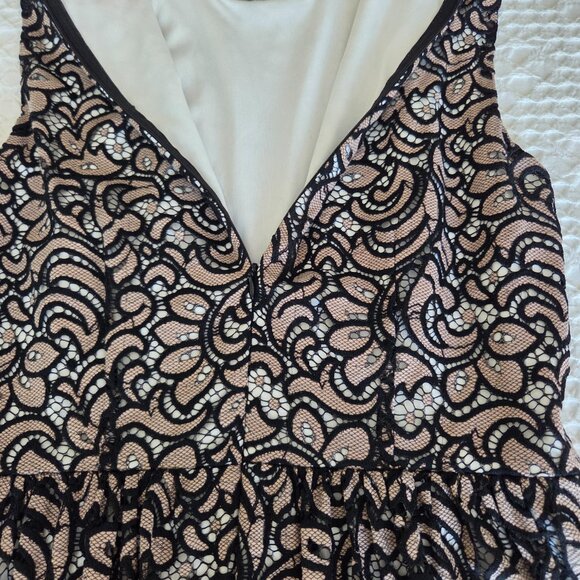 Betsey Johnson Girlhoodcore Lace Sleeveless collared dress Size 8 - Picture 3 of 6